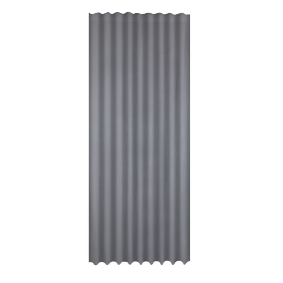 Zasłona z taśmą GLOW CHIC 140x270 szar